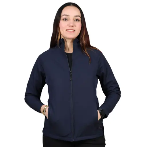 DAM CHAMARRA BLUE & WHITE SOFT SHELL